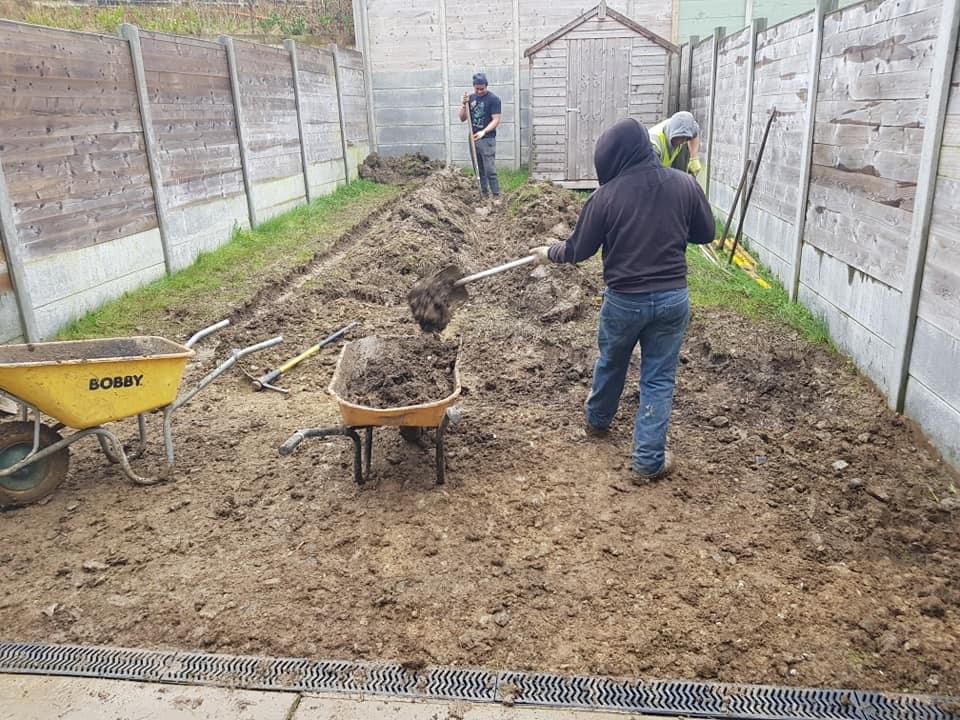 concrete driveway